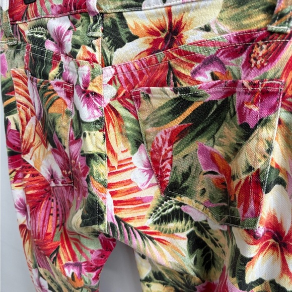 Ralph Lauren Women's Floral Skinny Jeans - Red and Green - Picture 4 of 9
